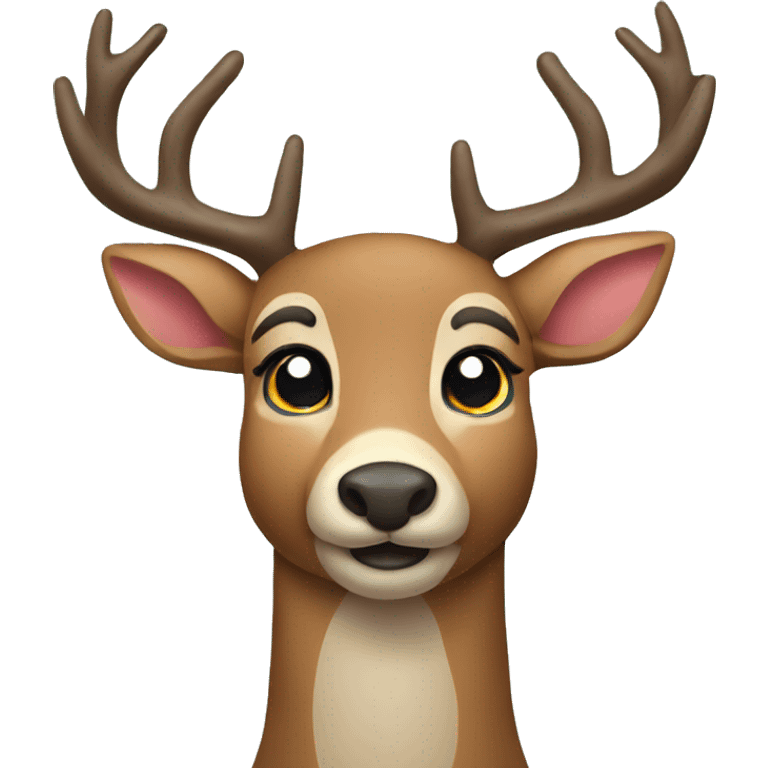 Christmas deer emoji