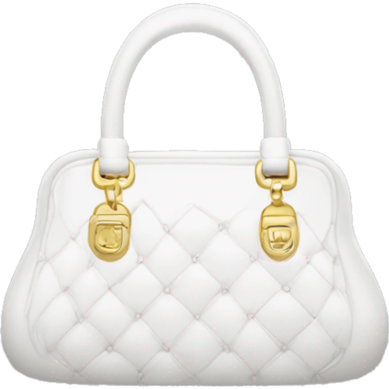 white luxury purse emoji