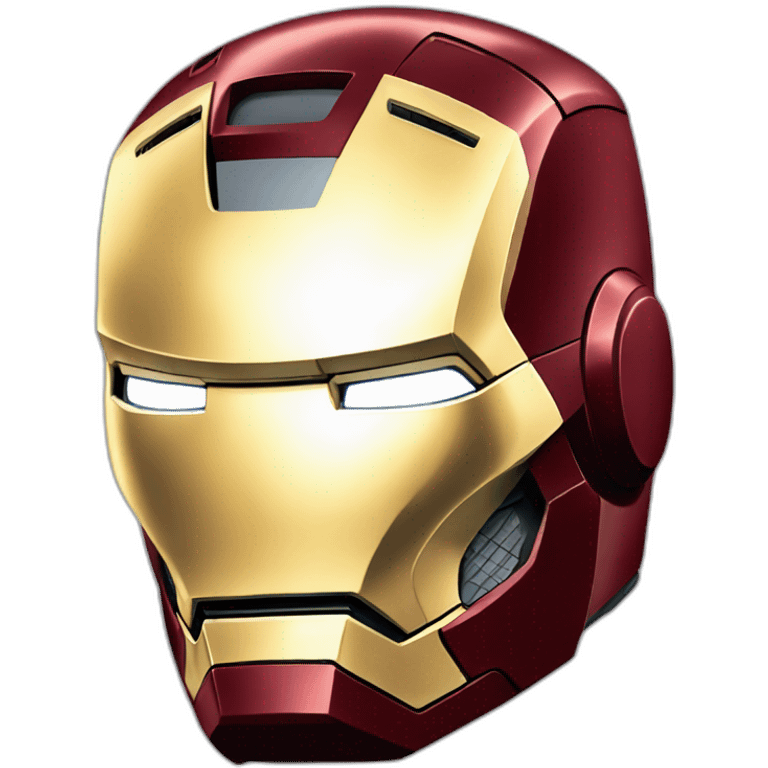 up shot of iron man  emoji