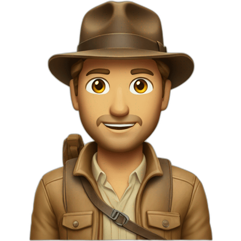 Indiana Jones skieur emoji