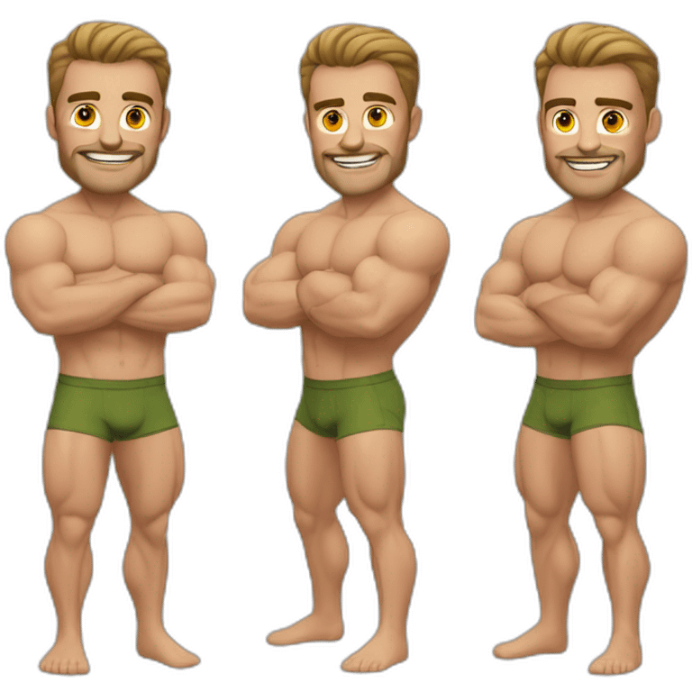 Muscle handsome man emoji