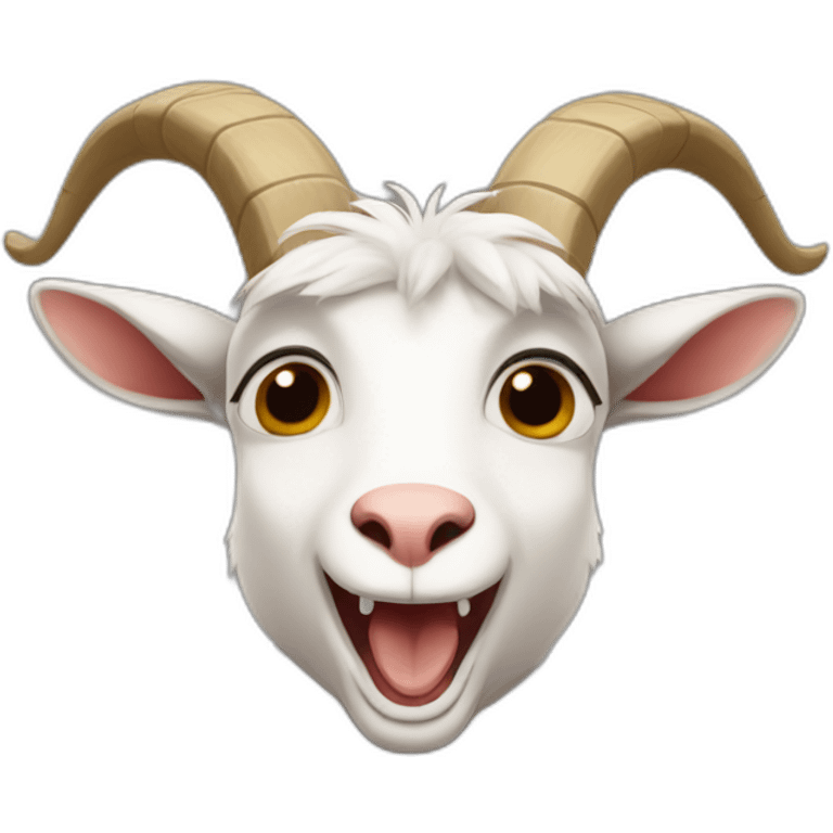 a singing goat emoji