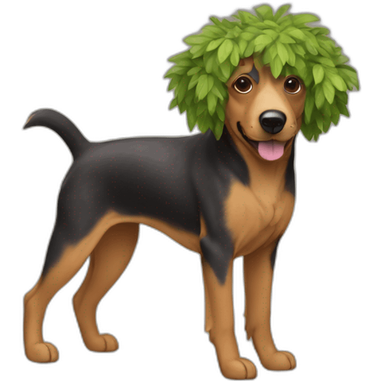 tree dog muscatiers emoji