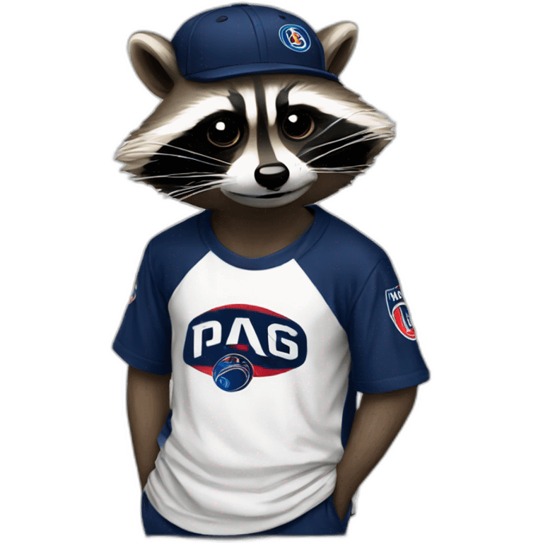 raccoon depress smoking psg shirt emoji