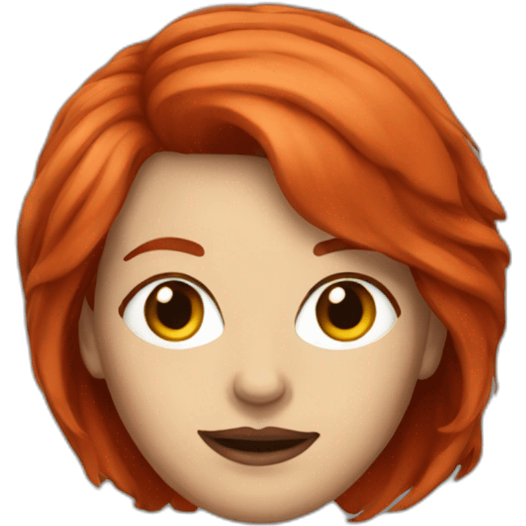 woman politician with red hair emoji