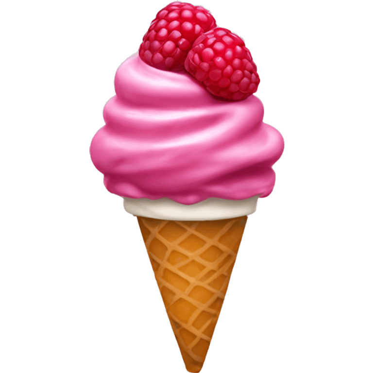 Raspberry gelato emoji