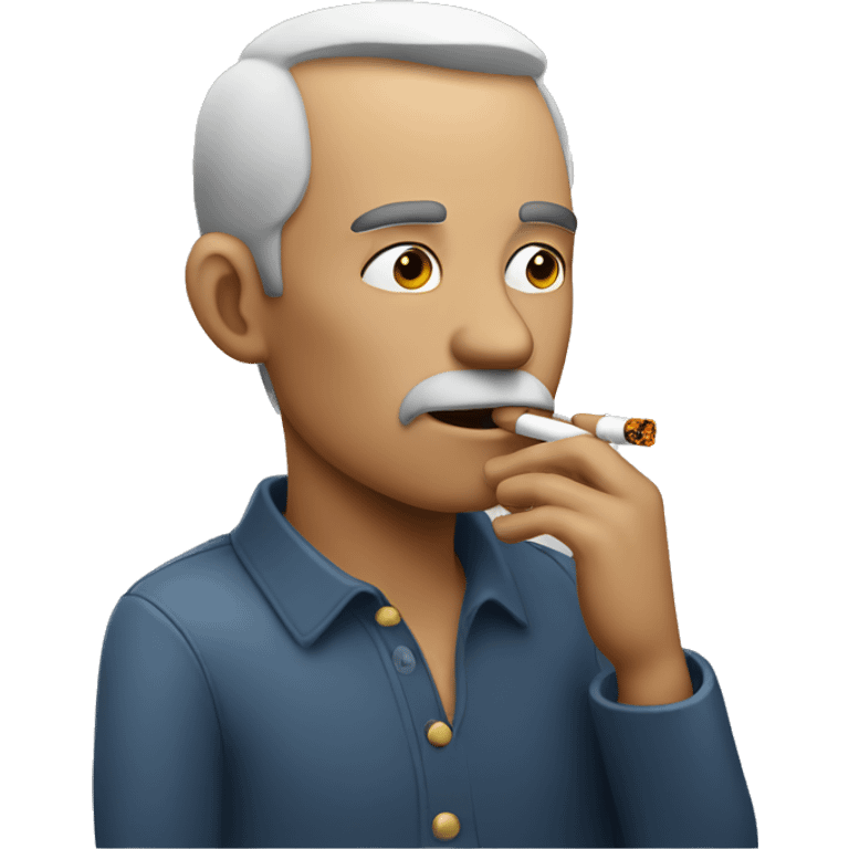 Man smoking a cigarette  emoji