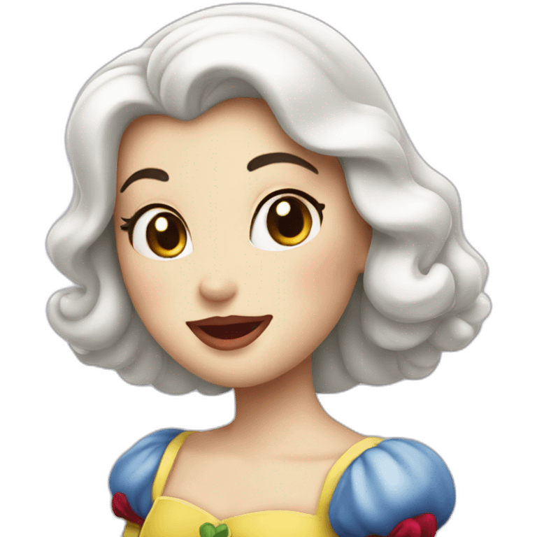 Apple snow white emoji