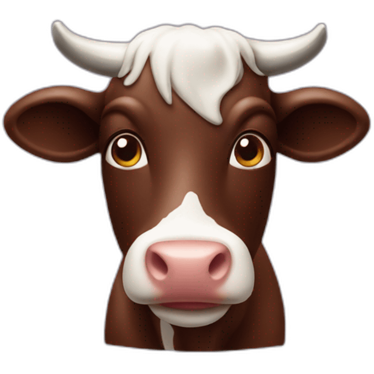 Chocolate cow emoji