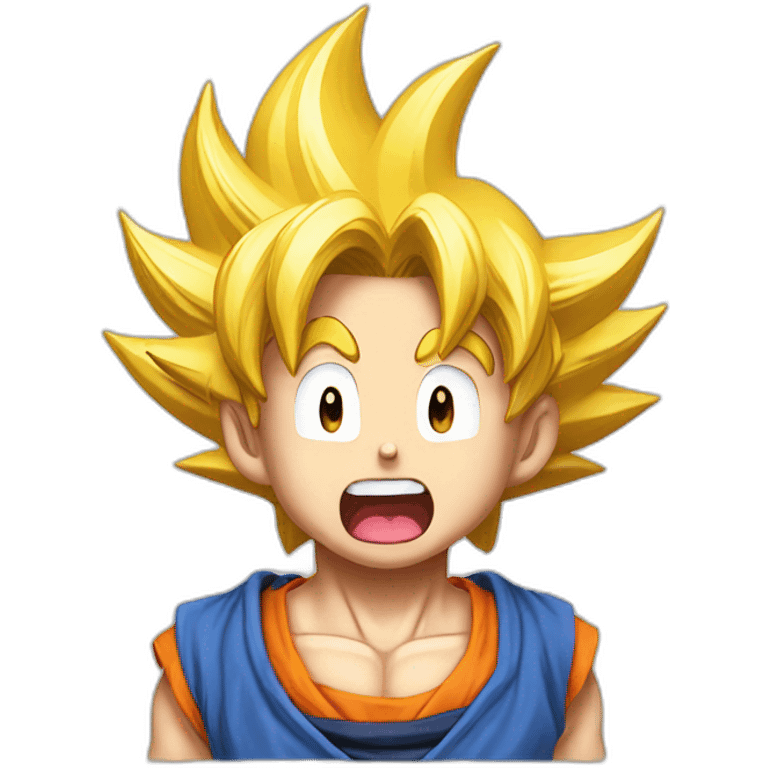 goku sticking his tongue out emoji