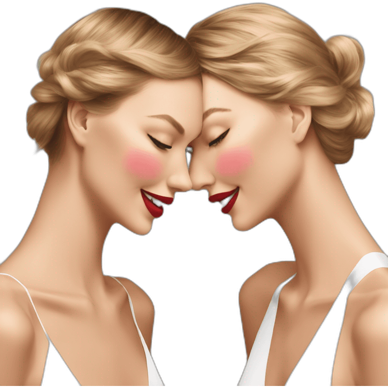 karlie kloss & Taylor Swift in love emoji