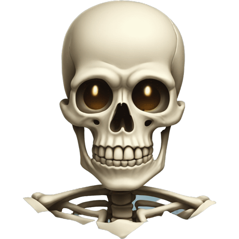 skeleton with exploded head emoji