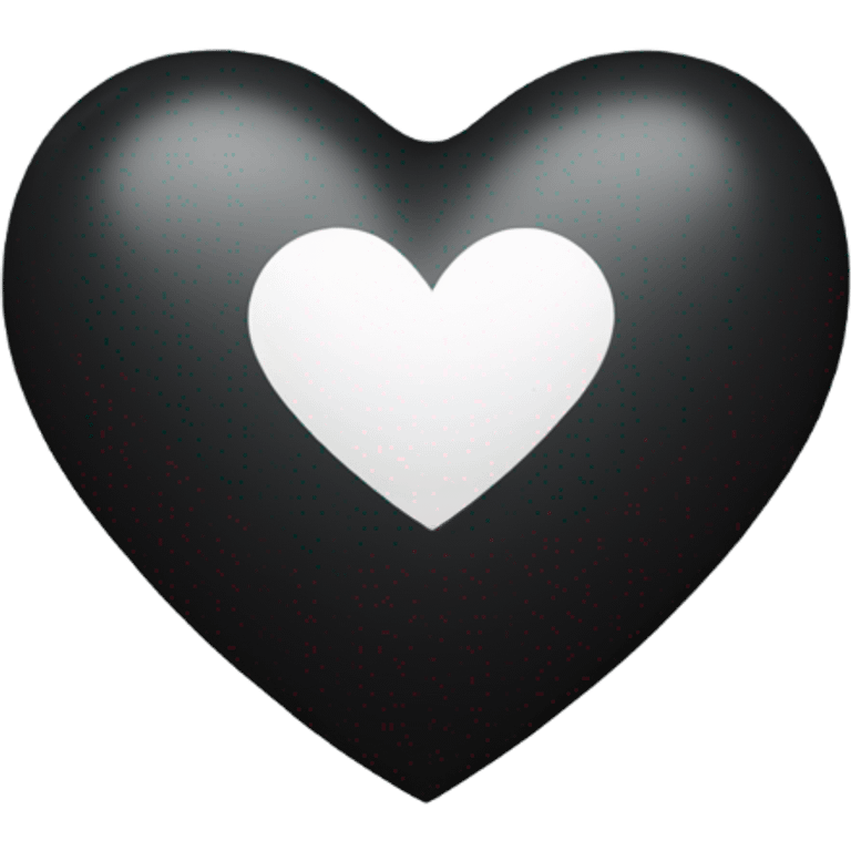 Heart black with stars  emoji