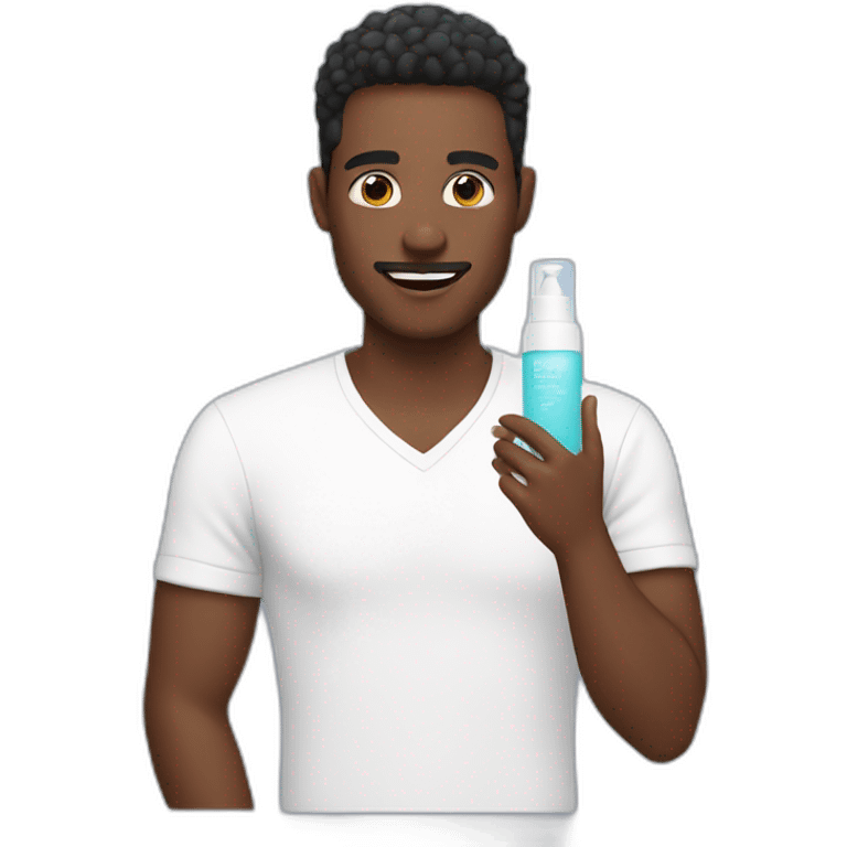 Guy doing skincare emoji