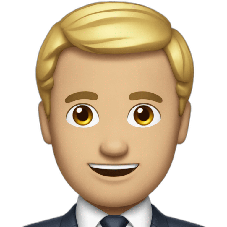 chat sur macron emoji