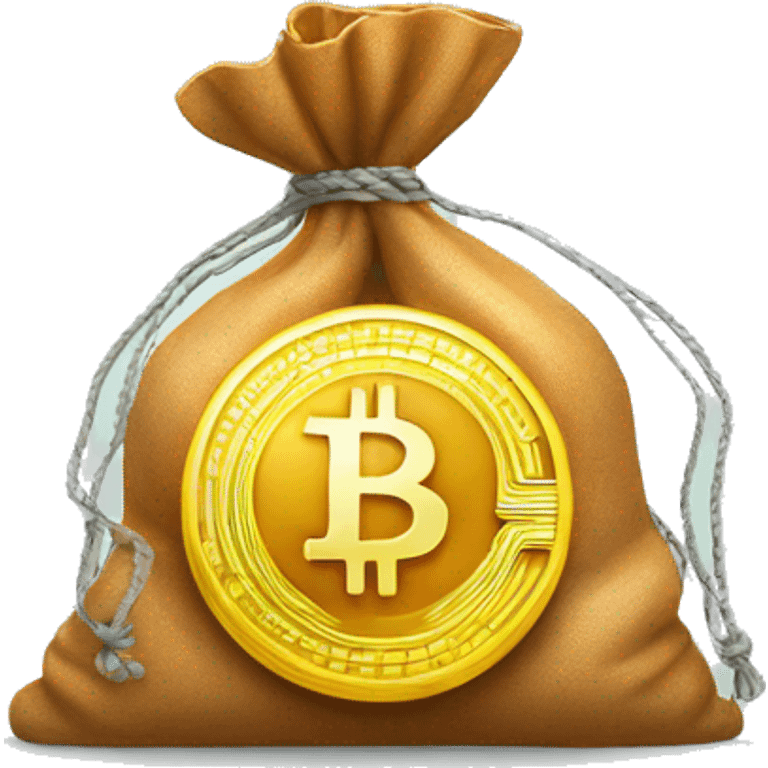 bitcoin money bag emoji