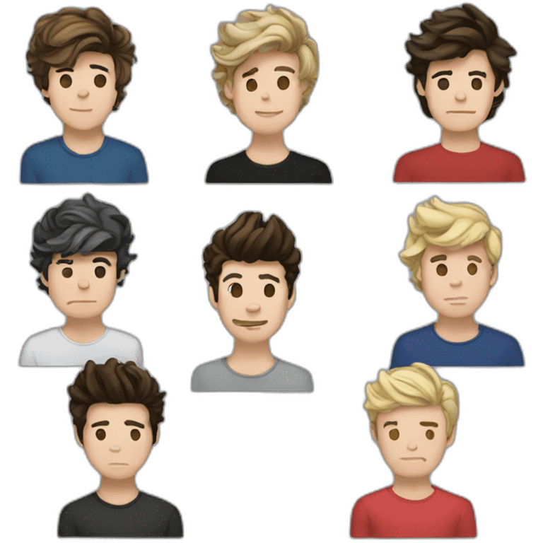 One direction members emoji