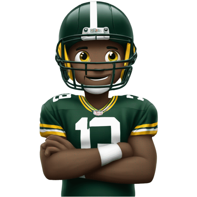 Green Bay Packers player winning emoji