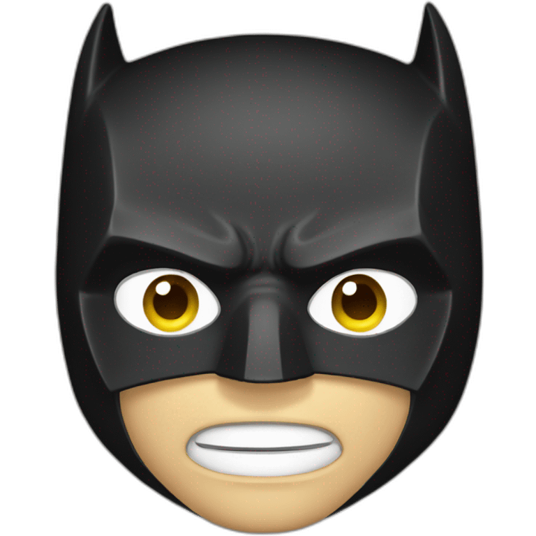 Batman Mask with White eyes emoji