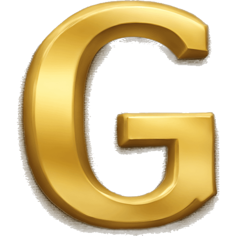 Golden Letter G emoji