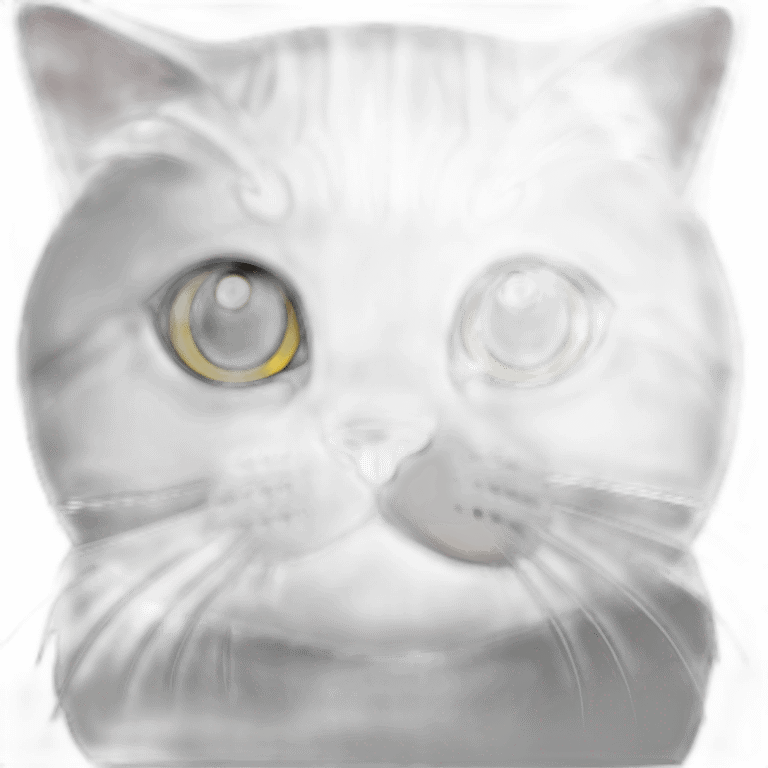 british shorthair cat black and white emoji