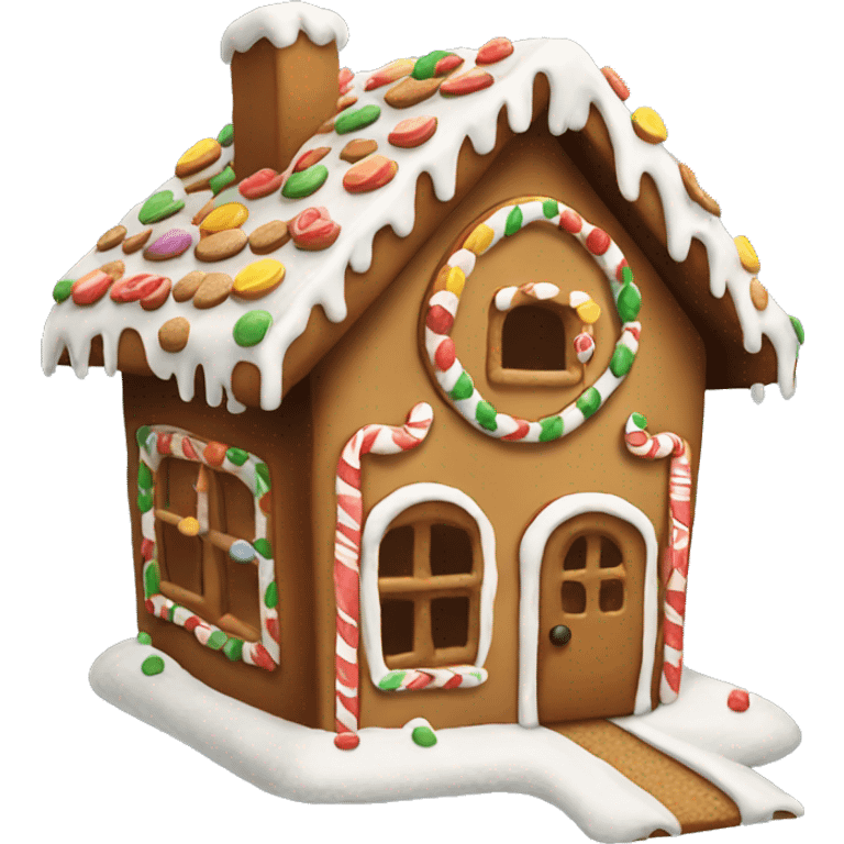 gingerbread house emoji