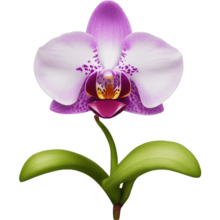 Orchidea arancione emoji