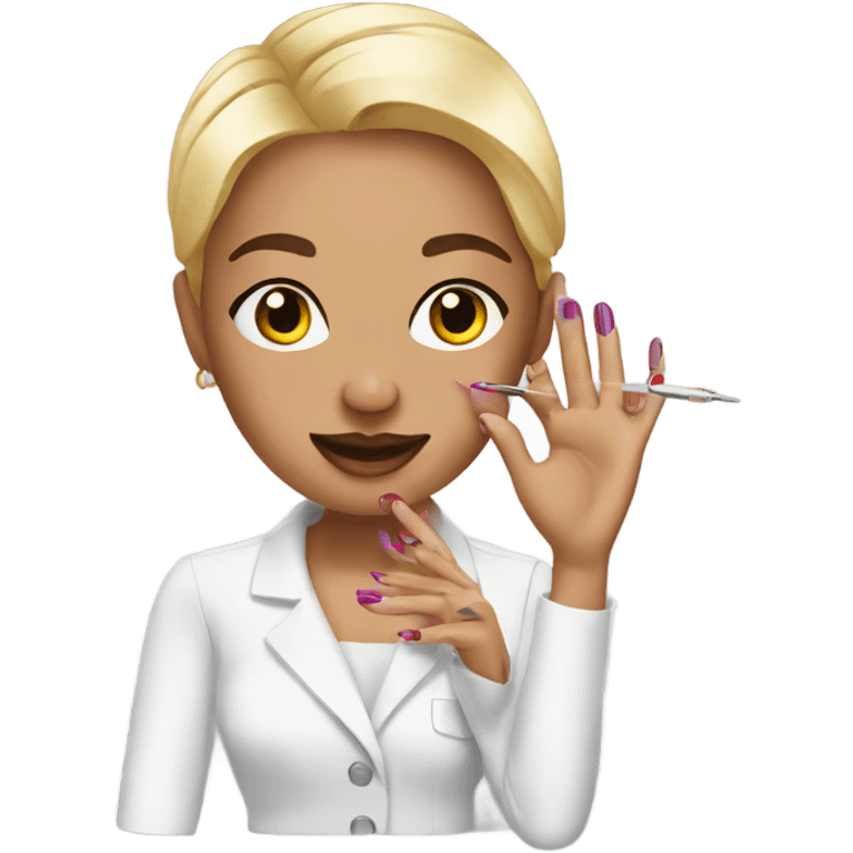 Nail artist emoji