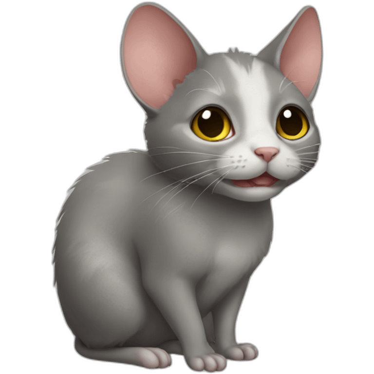 Rat-cat emoji