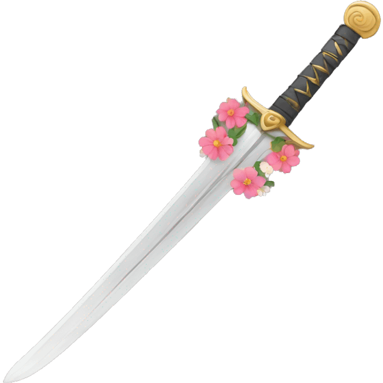 sword with flowers emoji