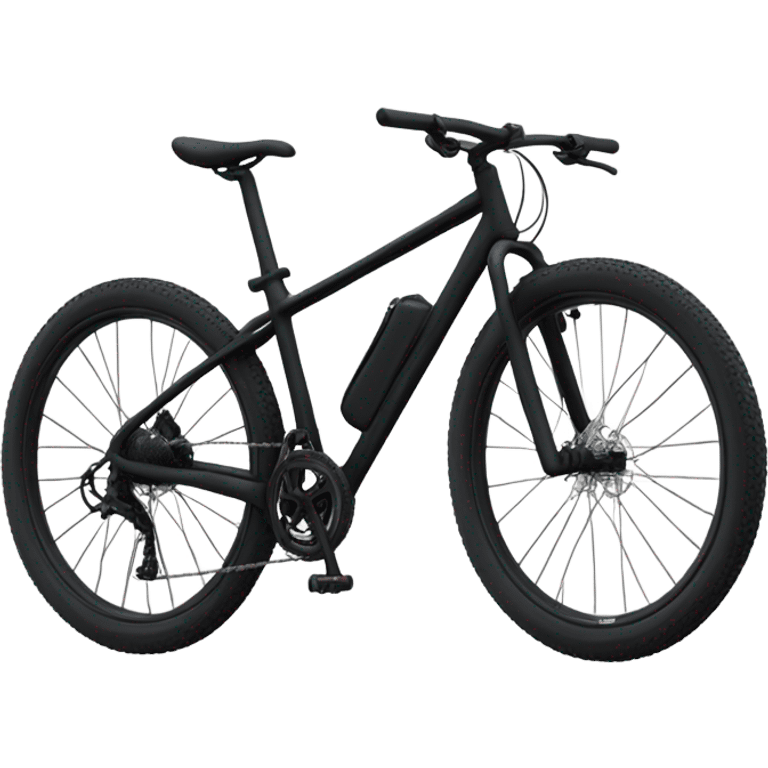 Black mountain bike emoji