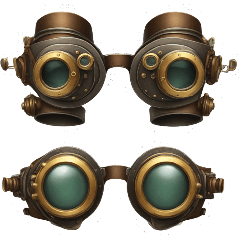 A pair of steampunk goggles emoji