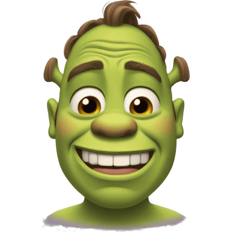 Shrek blushing emoji