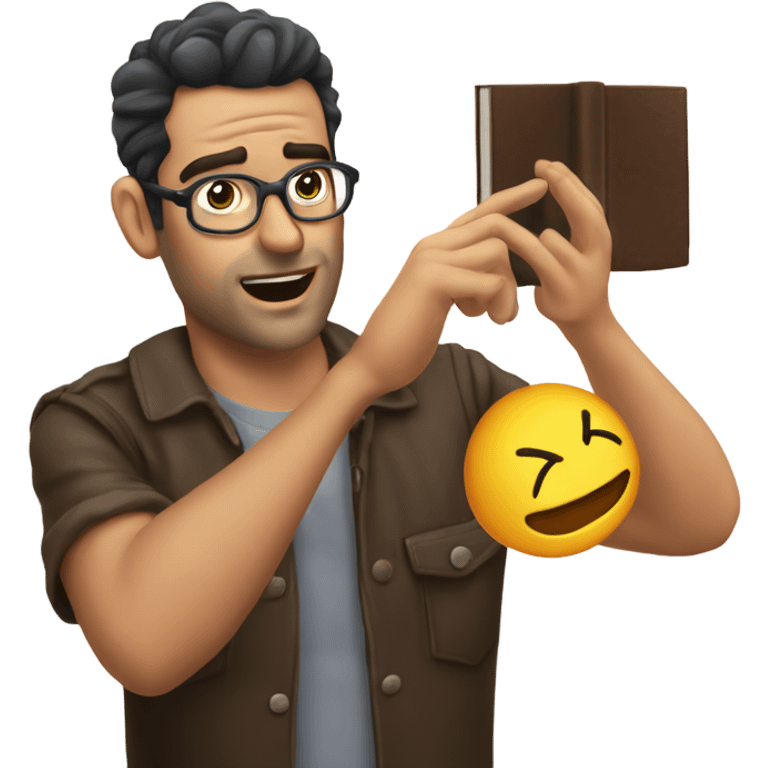 Adam Mosseri gesturing no with reading glasess emoji