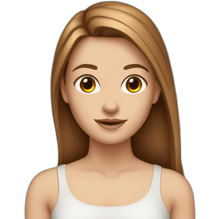 white-girl-with-long-brown-hair-wearing-crop-top emoji