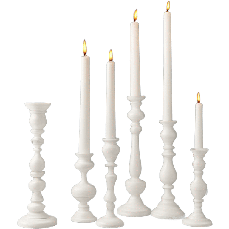 Bunch candlesticks white  emoji