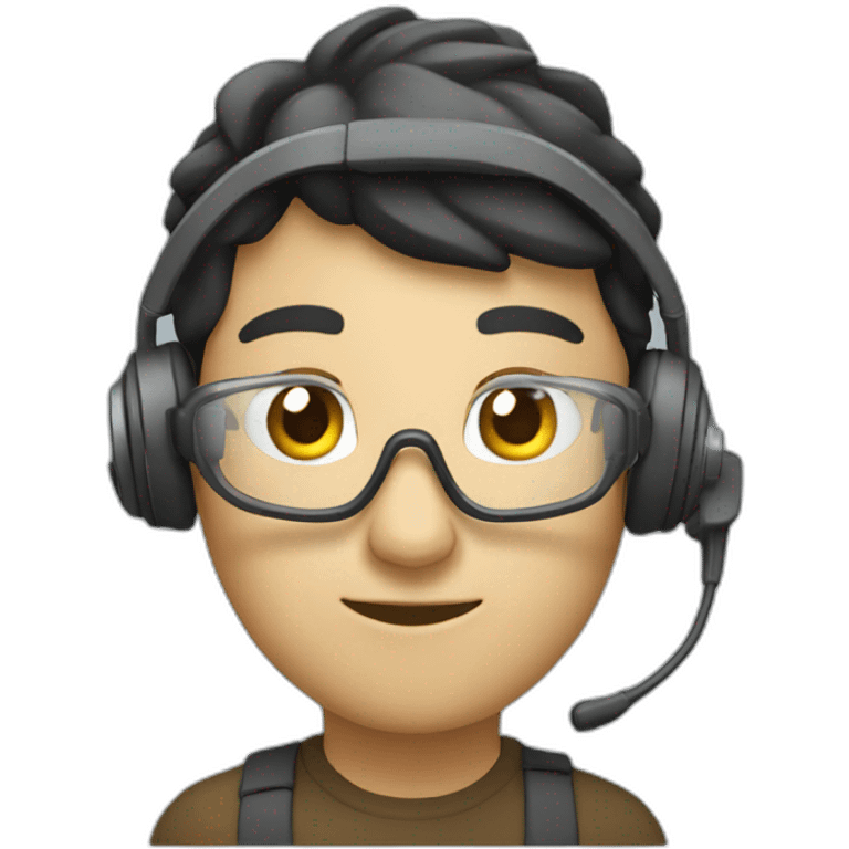 person-with-headset-and-lookingglass emoji