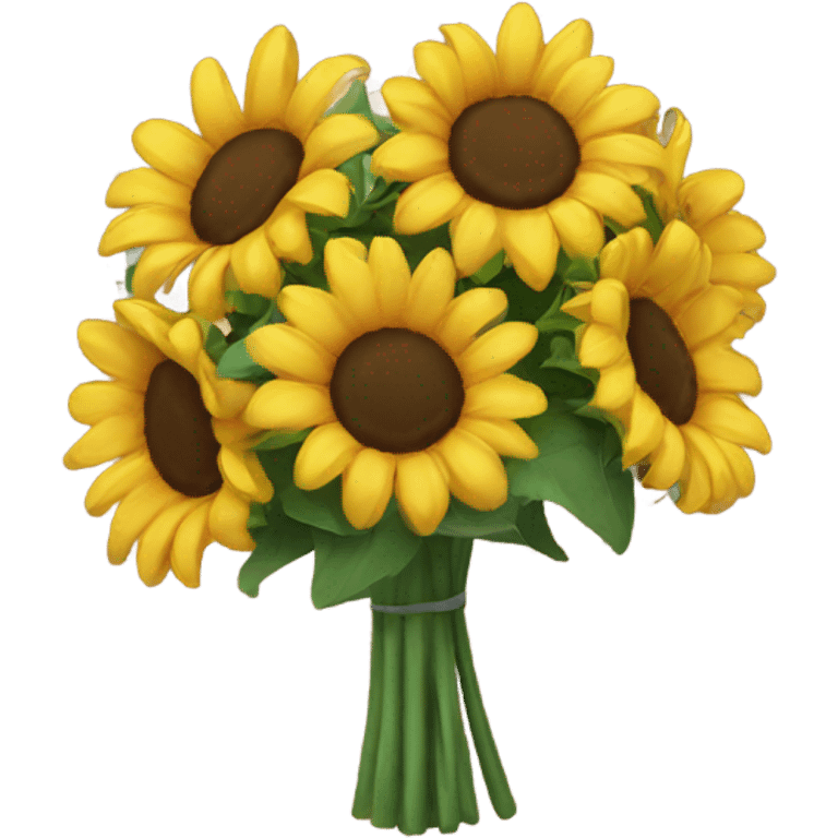 Little bouquet of sunflowers  emoji