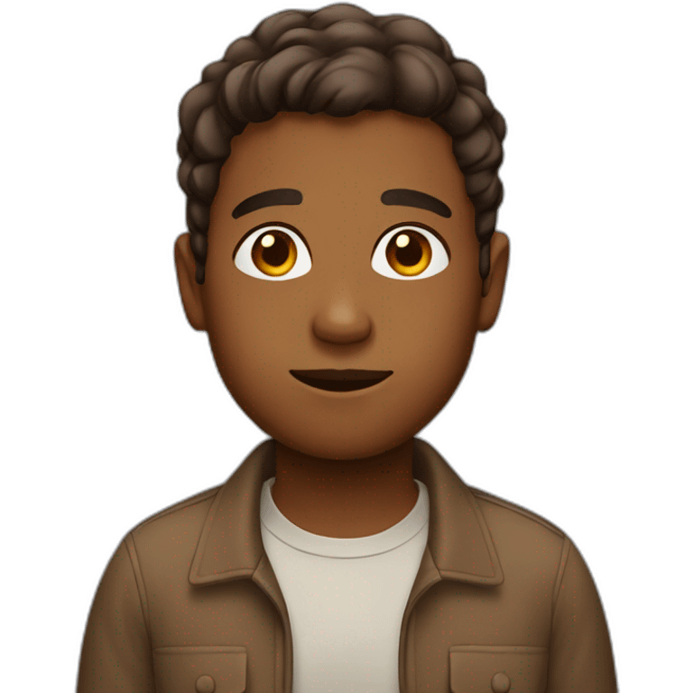 Large brown boy emoji