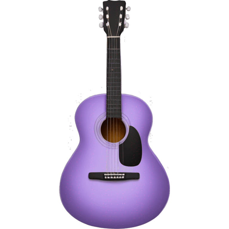 Lavender acoustic guitar  emoji