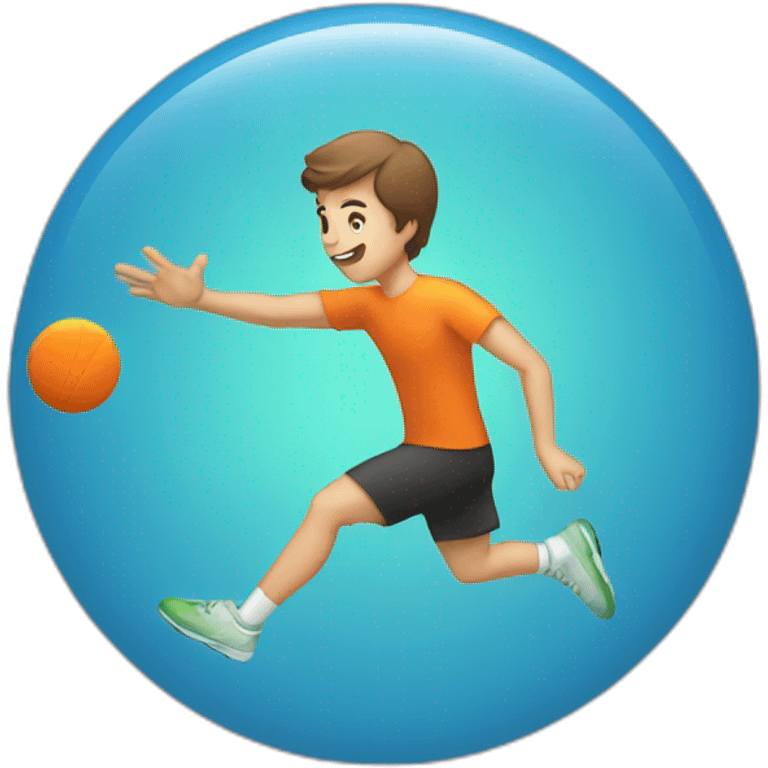 men playing ultimate frisbee emoji