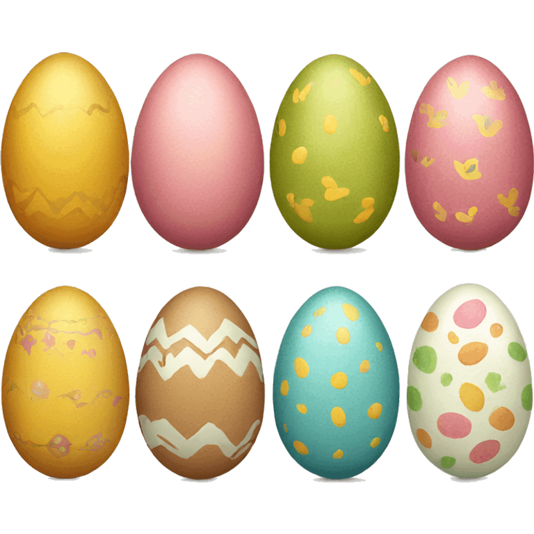 Decorated eggs emoji