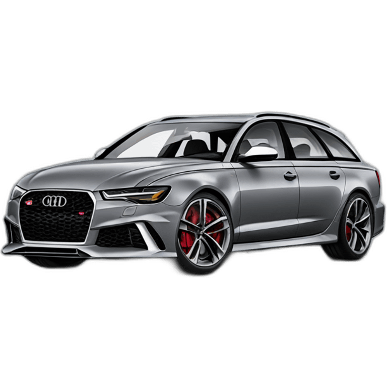 audi RS6 in gray emoji