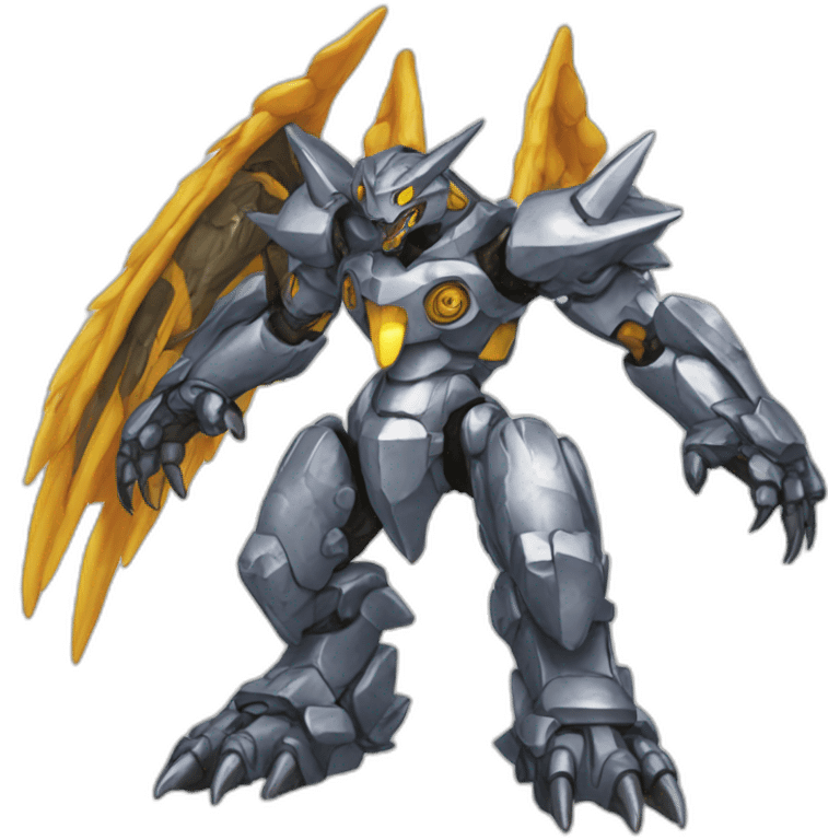 metal greymon digimon emoji