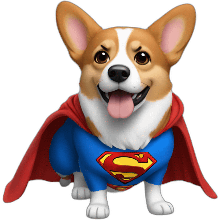 corgi superman cape emoji