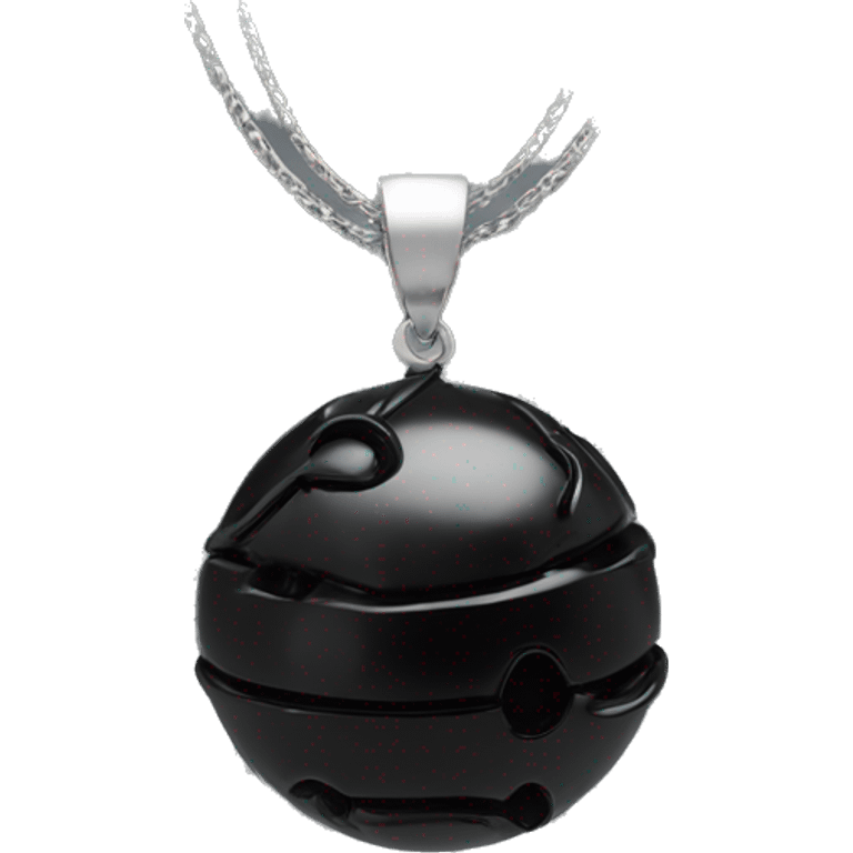 onix sphere pendant black emoji