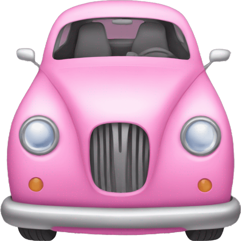 a pink car emoji