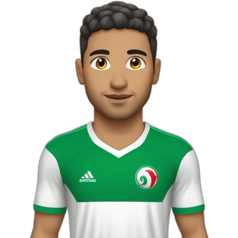 Algerian football player emoji