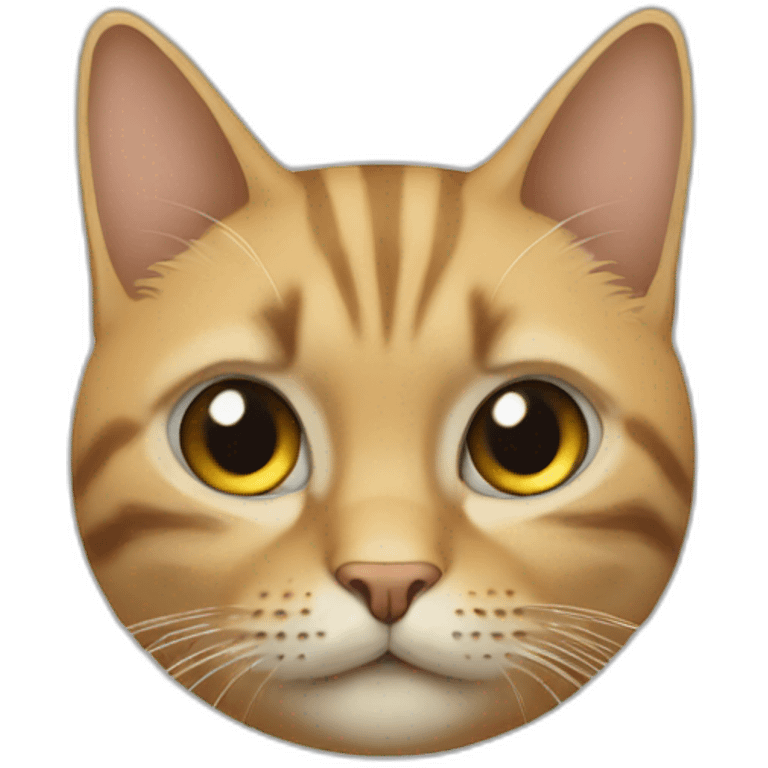 Chat sur une totue emoji