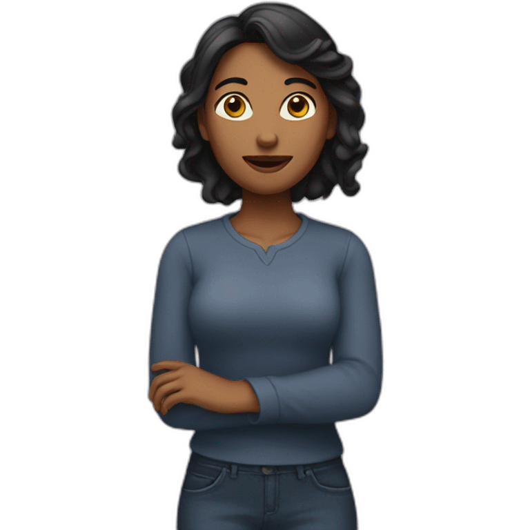 femme a genoux emoji